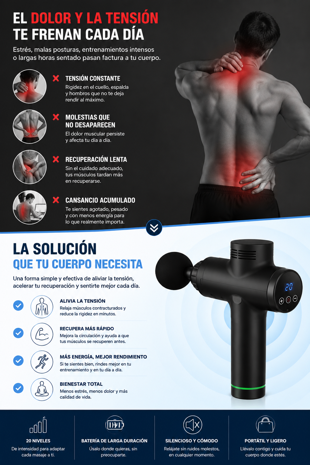 Masajeador para Alivio Muscular